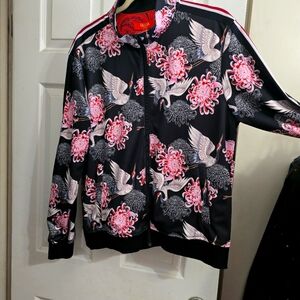 NEW Tallia Sport Floral Track Jacket Size L